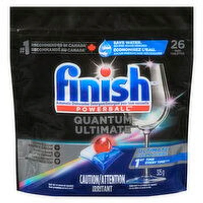 Finish - Dishwasher Detergent Tabs Quantum Ultimate, 26 Each