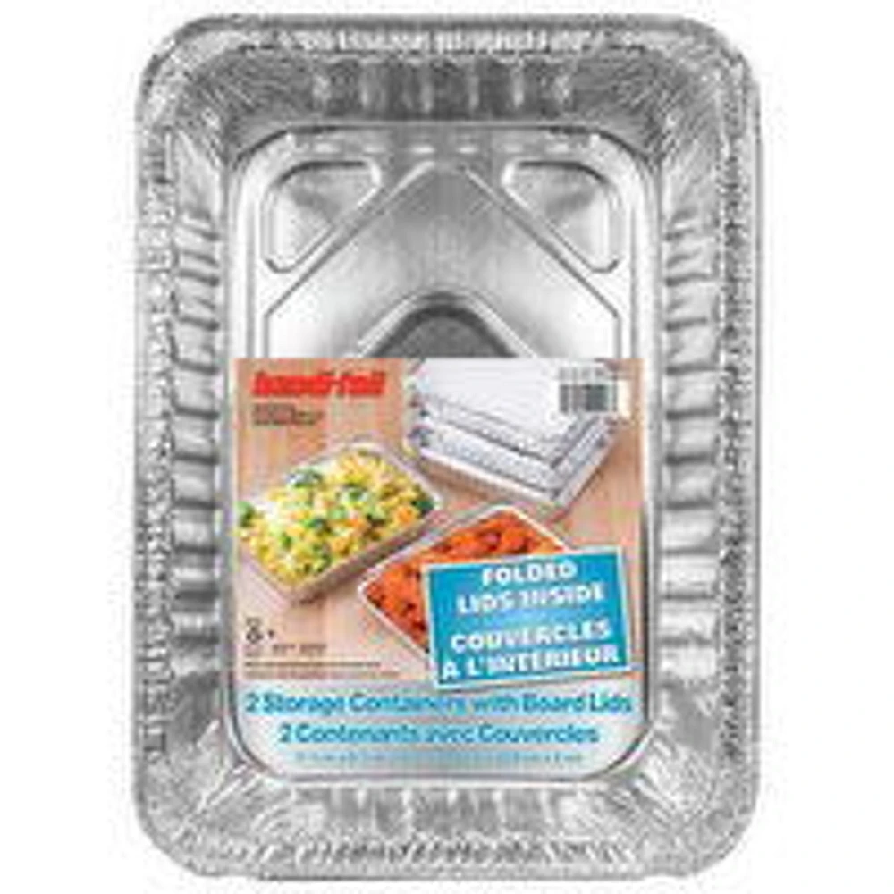 Handi Foil - Storage Containers with Board Lids, 2 Each