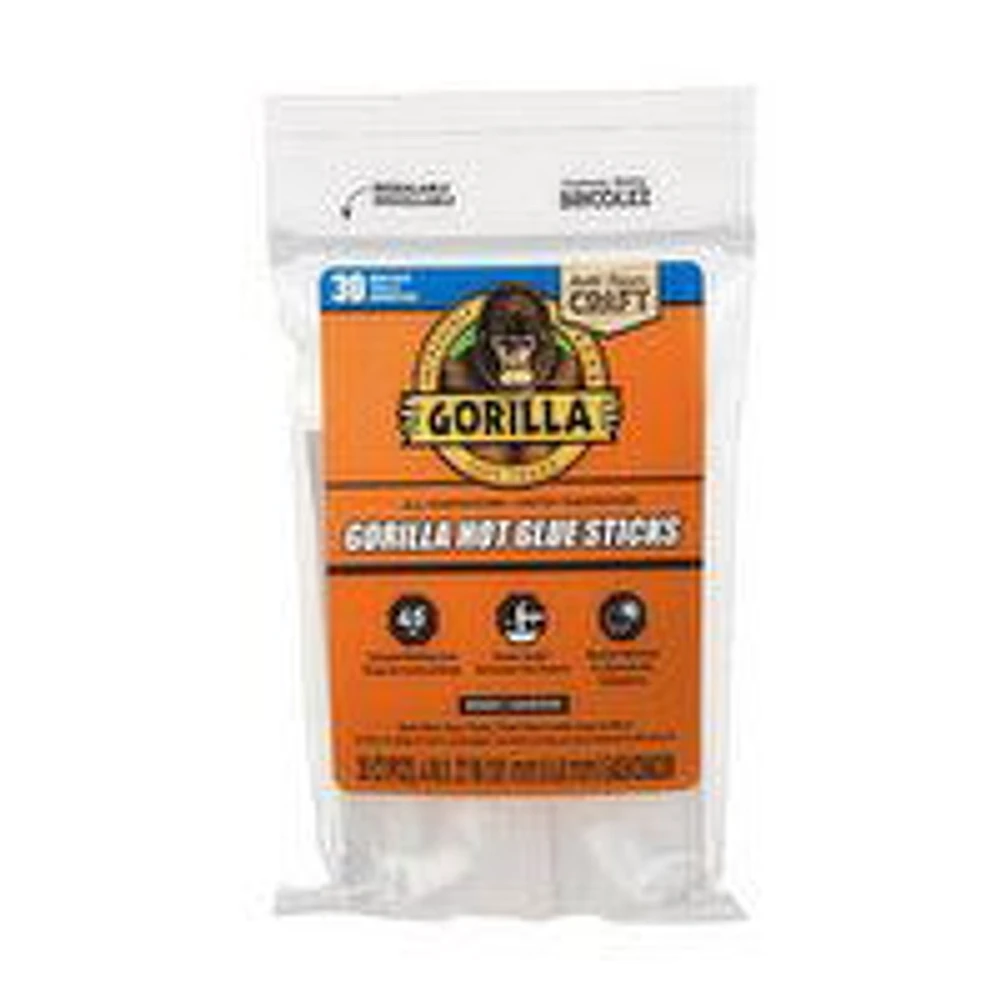 Gorilla - Hot Glue Sticks Mini Size 4In, 1 Each