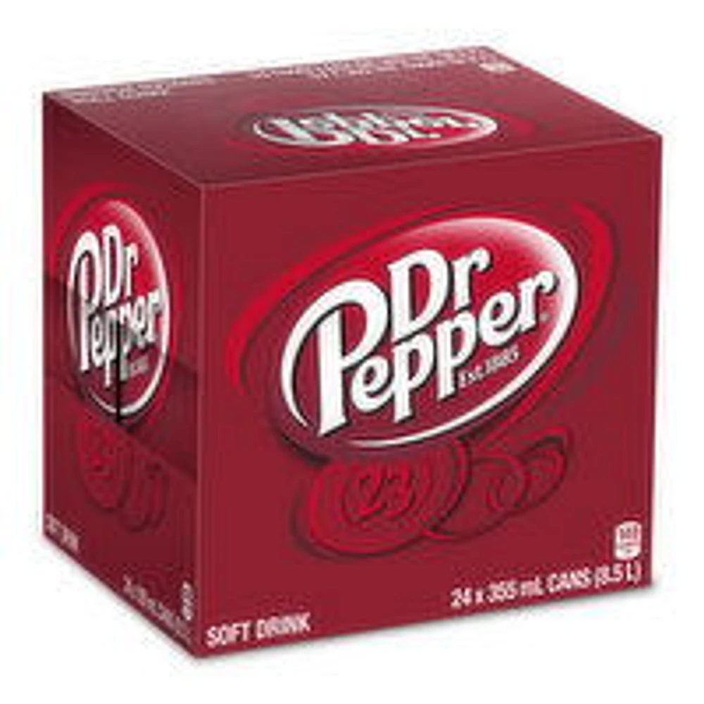 Dr. Pepper - Soda 355mL Cans, 24 Each