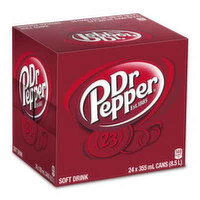 Dr. Pepper - Soda 355mL Cans, 24 Each