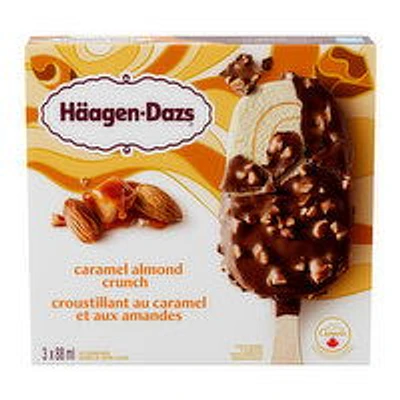 Haagen-Dazs - Ice Cream Bar - Caramel Almond Crunch, 3 Each