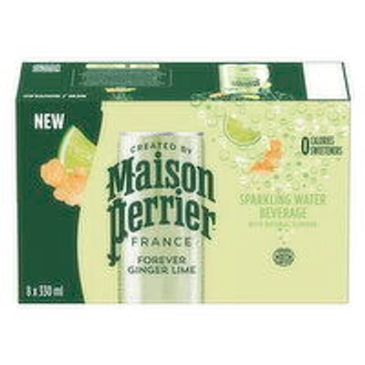 Maison Perrier - Sparkling Water Beverage, Forever Ginger Lime, 8 Each