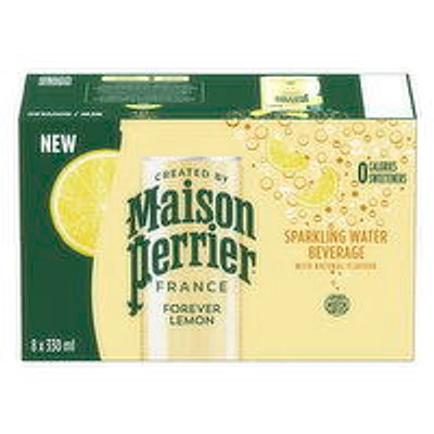 Maison Perrier - Sparkling Water Beverage, Forever Lemon, 8 Each