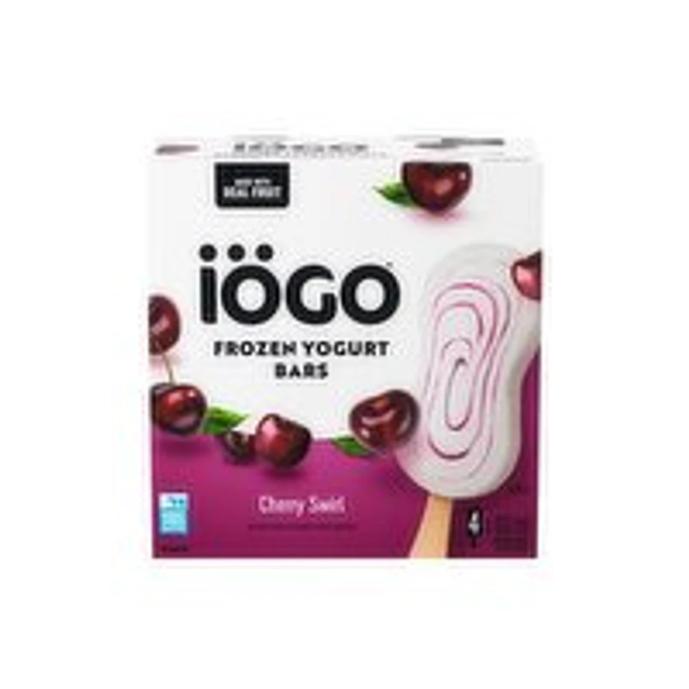 IOGO - Frozen Yogurt Bars, Cherry Swirl, 4 Pack, 320 Millilitre