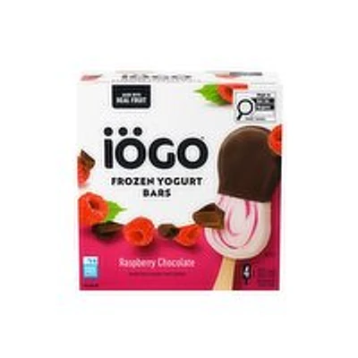 IOGO - Frozen Yogurt Bars,Raspberry Chocolate 4 Pack, 320 Millilitre