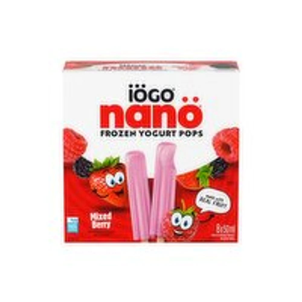 IOGO - Nano Frozen Yogurt Pops Mixed Berry, 8 Pack, 400 Millilitre