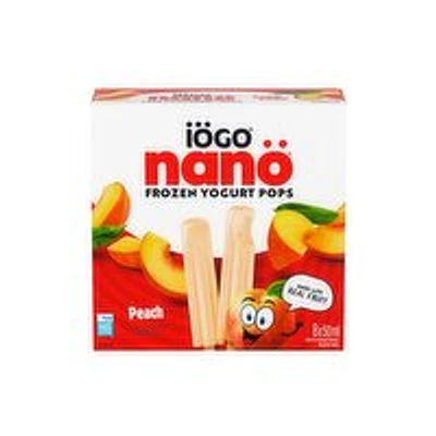 IOGO - Frozen Yogurt Pops, Peach 8 Pack, 400 Millilitre