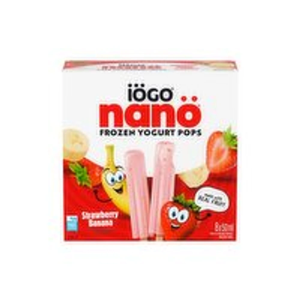 IOGO - Nano Frozen Yogurt Pops, Strawberry Banana, 8 Pack, 400 Millilitre
