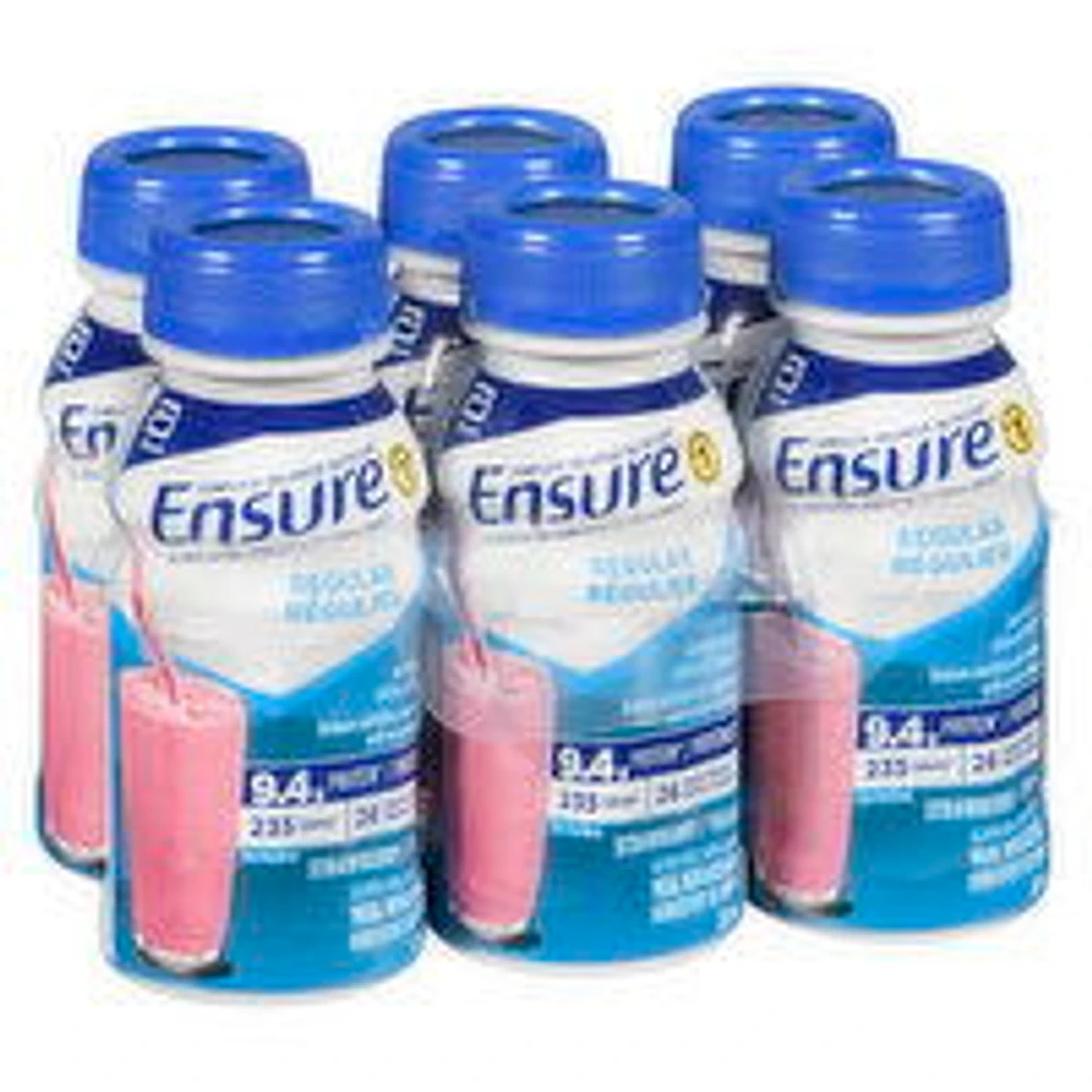 Ensure - Regular Meal Replacement Drink Strawberry, 6 Each