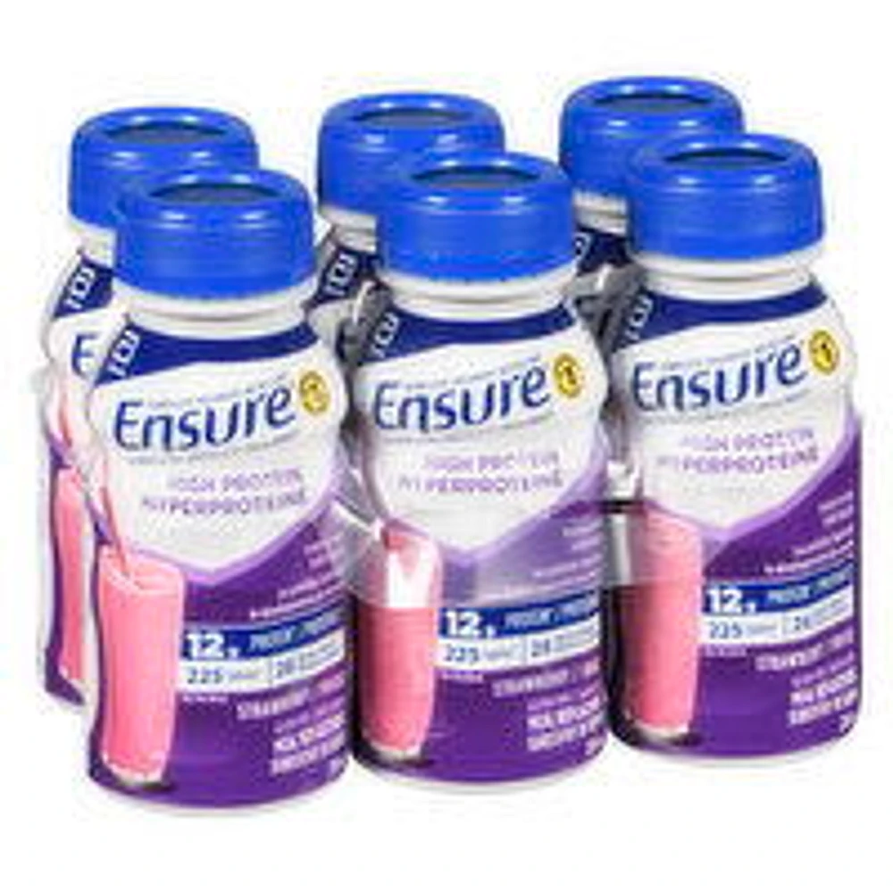Ensure - High Protein Meal Replacement Strawberry, 6 Each
