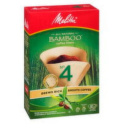 Melitta - Bamboo Coffee Filters #4, 80 Each