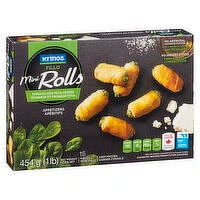 Krinos - Mini Fillo Twisters with Spinach, Feta and Ricotta, 454 Gram
