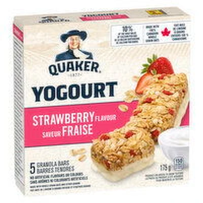 Quaker - Yogurt Granola Bars - Strawberry, 5 Each