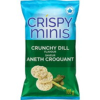 Quaker - Crispy Minis Crunchy Dill Brown Rice Chips, 100 Gram