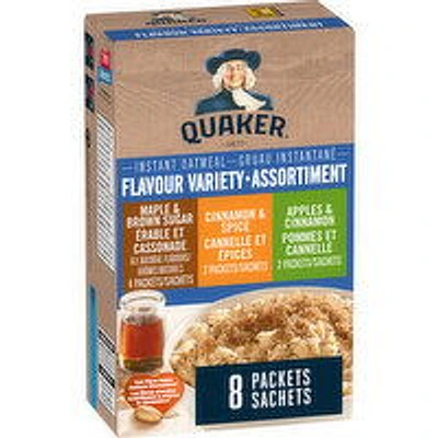 Quaker - Instant Oatmeal - 3 Flavour Variety, 314 Gram
