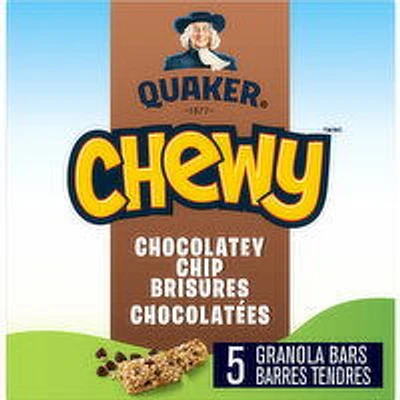 Quaker - Chewy Granola Bars - Chocolatey Chip, 5 Each