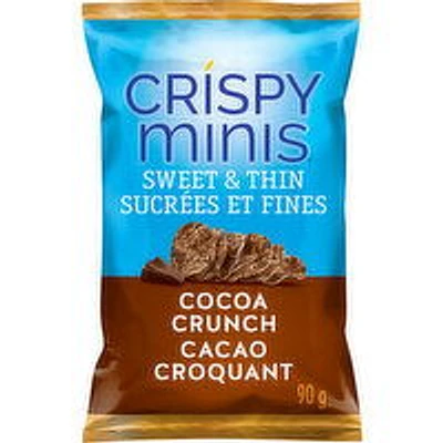 Quaker - Crispy Minis Sweet & Thin, Cocoa Crunch Rice Chips, 90 Gram