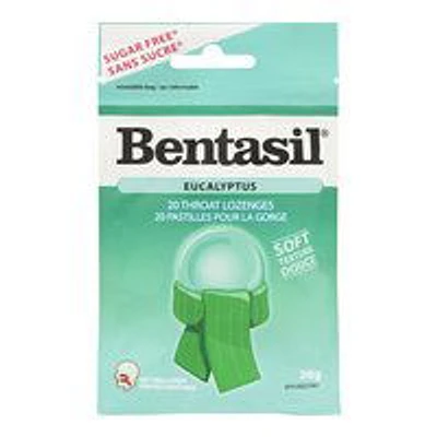 Bentasil - Throat Lozenges - Eucalyptus, 20 Each