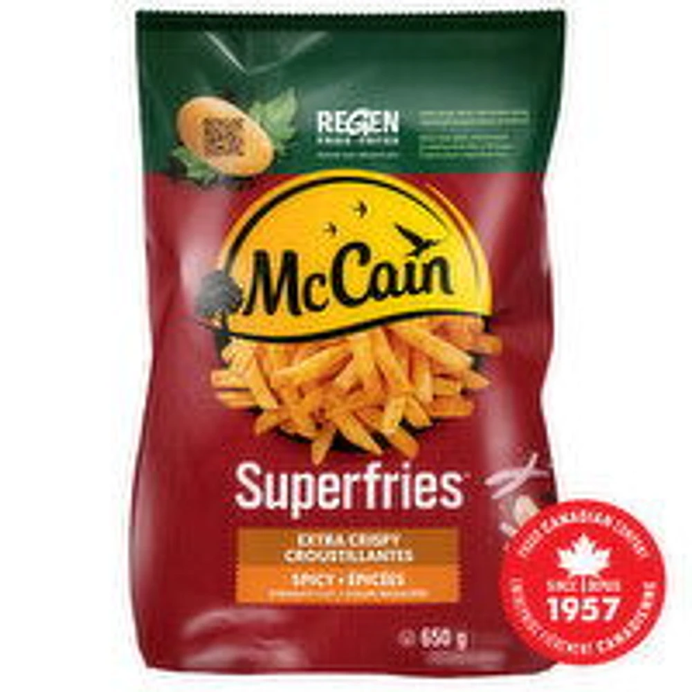 McCain - Superfries Extra Crispy Spicy Straight Cut Fries, 650 Gram