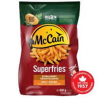 McCain - Superfries Extra Crispy Spicy Straight Cut Fries, 650 Gram