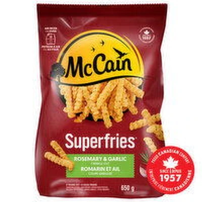 McCain - Superfries Rosemary & Garlic Crinkle Cut Fries, 650 Gram