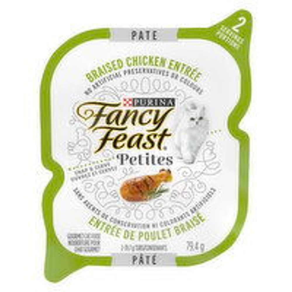 Purina - Fancy Feast Petites Braised Chicken Entree, Wet Cat Food, 79.4 Gram