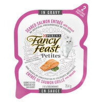 Purina - Fancy Feast Petites Seared Salmon Entree with Spinach, Wet Cat Food, 79.4 Gram