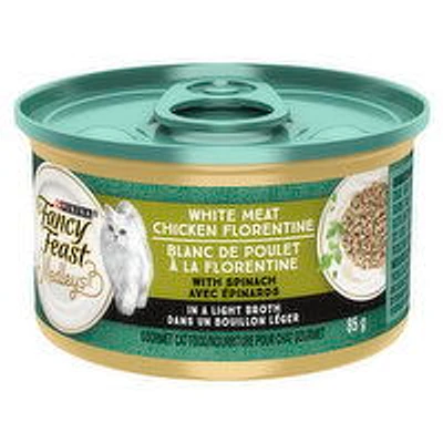 Purina - Fancy Feast Medleys White Meat Chicken Florentine with Spinach, Wet Cat Food, 85 Gram