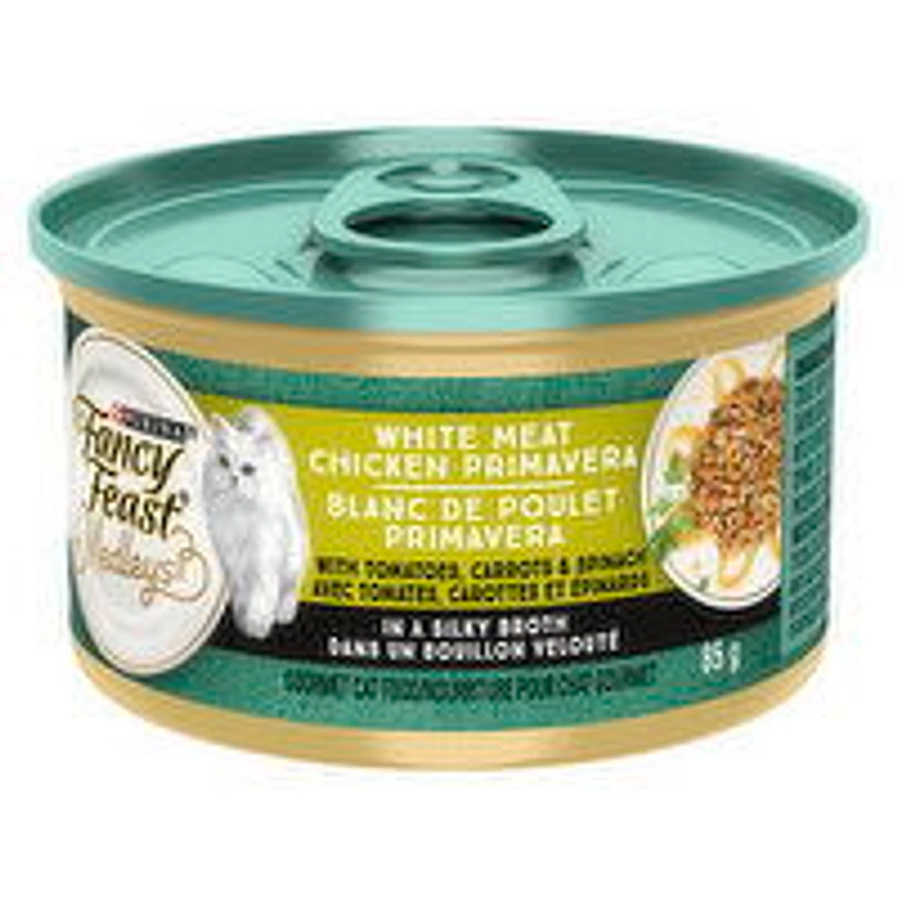Purina - Fancy Feast Medleys White Meat Chicken Primavera in a Silky Broth, Wet Cat Food, 85 Gram