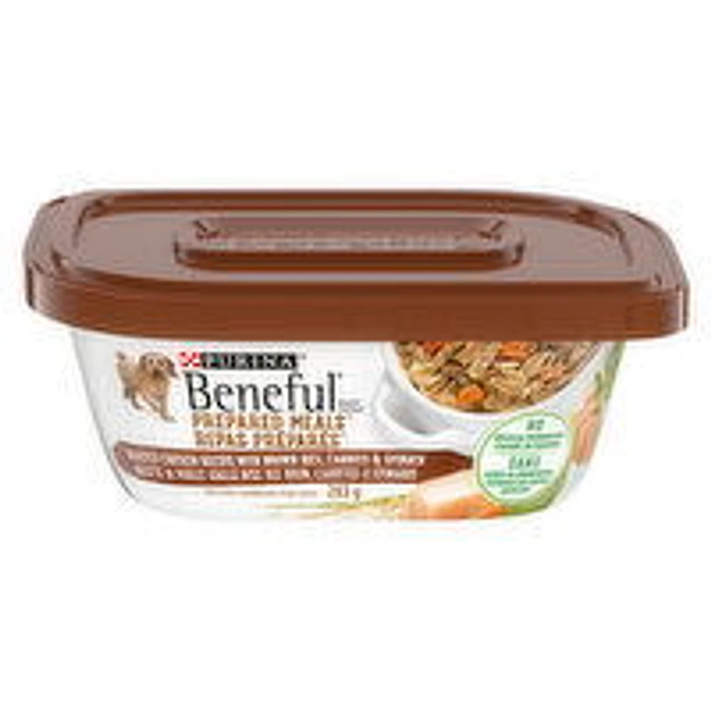 Purina - Beneful Prepared Meals - Roasted Chicken with Brown Rice, Carrots & Spinach Wet Dog Food, 283 Gram