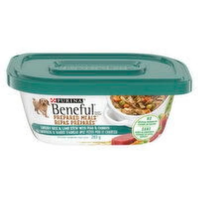 Purina - Beneful Wet Dog Food, Prepared Meals Savoury Rice & Lamb Stew, Wet Dog Food, 283 Gram