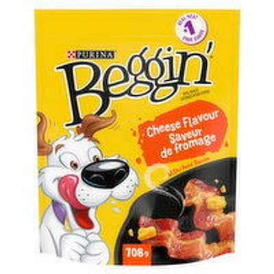 Purina Beggin' - Beggin' Cheese Flavour with Bacon, Dog Treats 708 g, 708 Gram