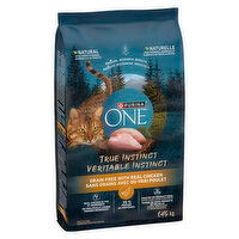 Purina - One True Instinct Dry Cat Food, True Instinct Grain Free Chicken, 1.45 Kilogram