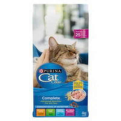 Purina - Cat Chow Complete with Real Chicken, Dry Cat Food 4 kg, 4 Kilogram