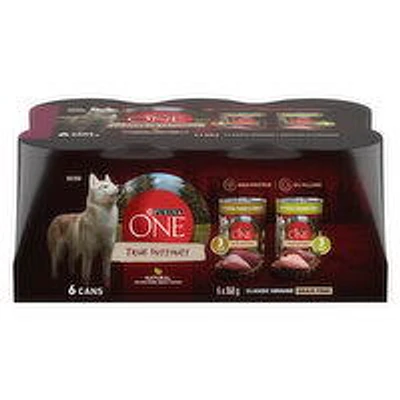 Purina - One True Instinct Variety Pack Turkey, Venison, Chicken & Duck, Wet Dog Food 6 Pack, 368 Gram