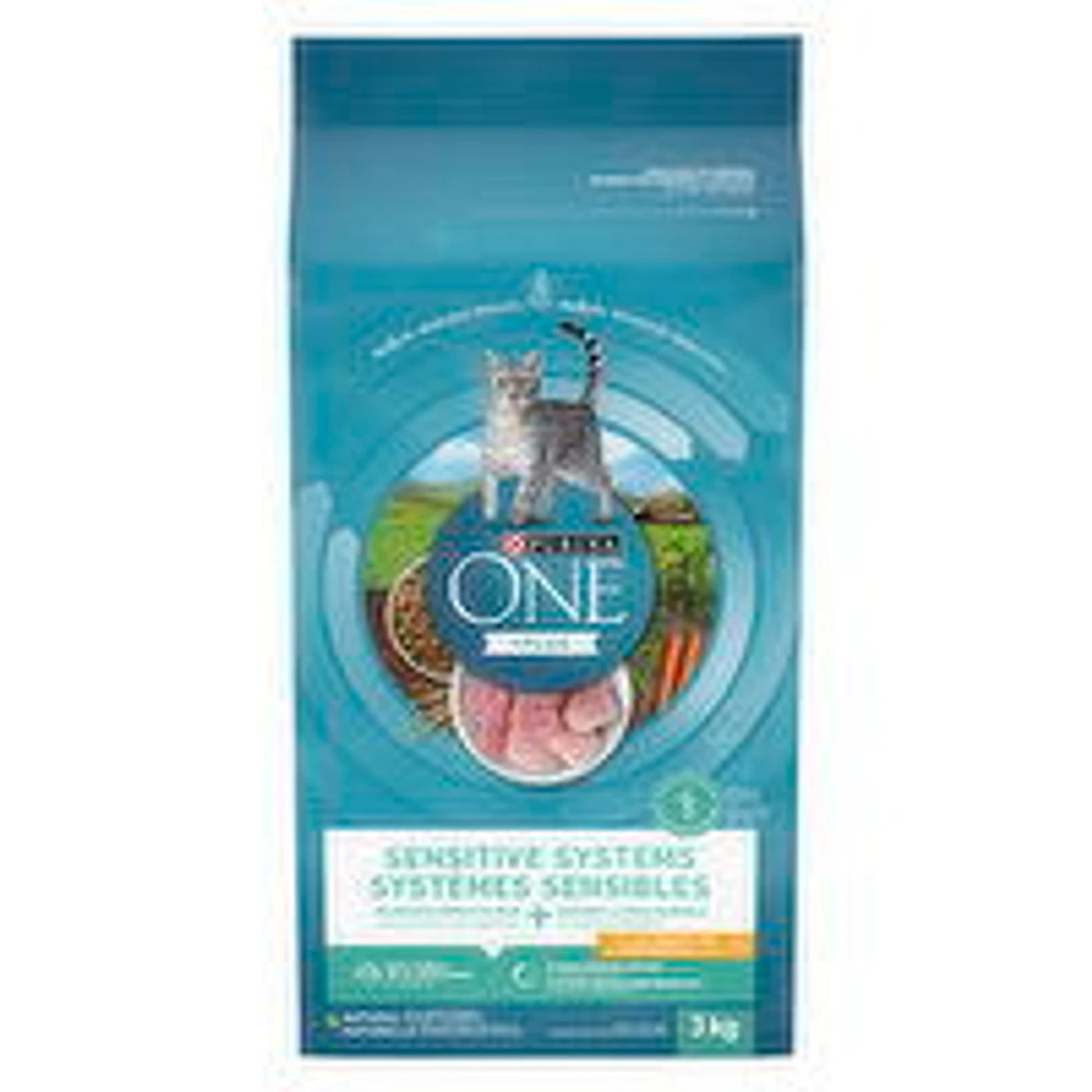 Purina - One Sensitive Systems Turkey, Dry Cat Food, Dry Dog Food, 3 Kilogram
