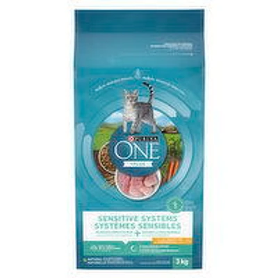 Purina - One Sensitive Systems Turkey, Dry Cat Food, Dry Dog Food, 3 Kilogram