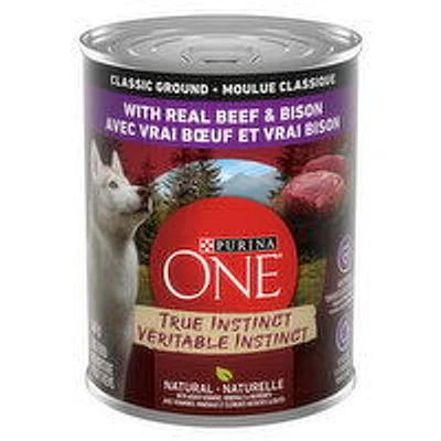 Purina - One True Instinct Classic Ground with Real Beef & Bison, Wet Cat Food, 368 Gram