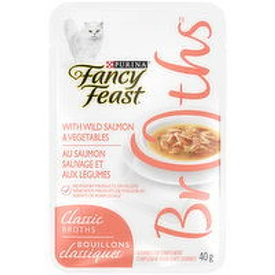Purina - Fancy Feast Broths Classic Salmon Veg, 40 Gram