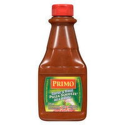 Primo - Basil & Garlic Pizza Sauce - Squeeze Bottle, 375 Millilitre