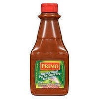 Primo - Basil & Garlic Pizza Sauce - Squeeze Bottle, 375 Millilitre
