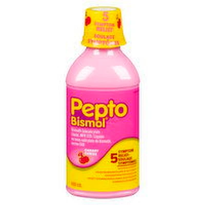 Pepto Bismol - 5 Symptom Relief Cherry Flavour, 480 Millilitre