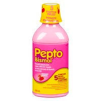 Pepto Bismol - 5 Symptom Relief Cherry Flavour, 480 Millilitre