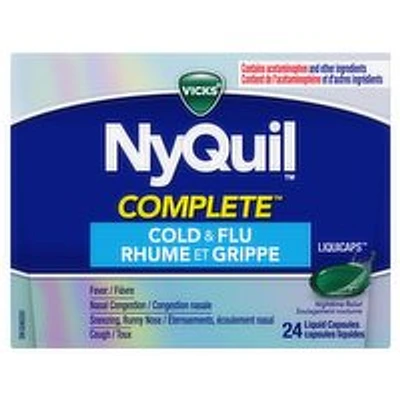 Vicks - NyQuil Complete Liquidcap 24pk, 24 Each