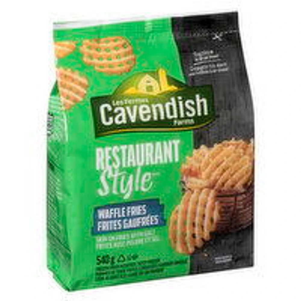 Cavendish - Restaurant Style Waffle Fries, 540 Gram