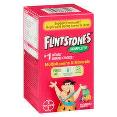Flinstones - Complete Multivitamins & Minerals, Chewable Tablets, 80 Each
