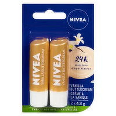 Nivea - Lip Balm - Vanilla Buttercream Duo Pack, 2 Each