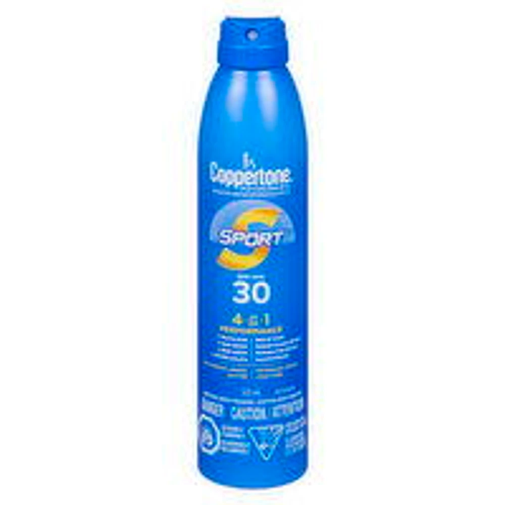 Coppertone - Sport Spray Sunscreen 4-in-1 SPF30, 222 Millilitre