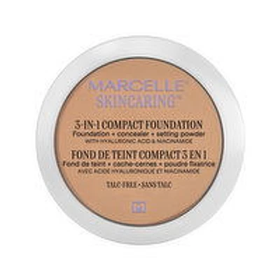 Marcelle - Skincaring Compact Foundation, Nude Beige, 8.5 Gram